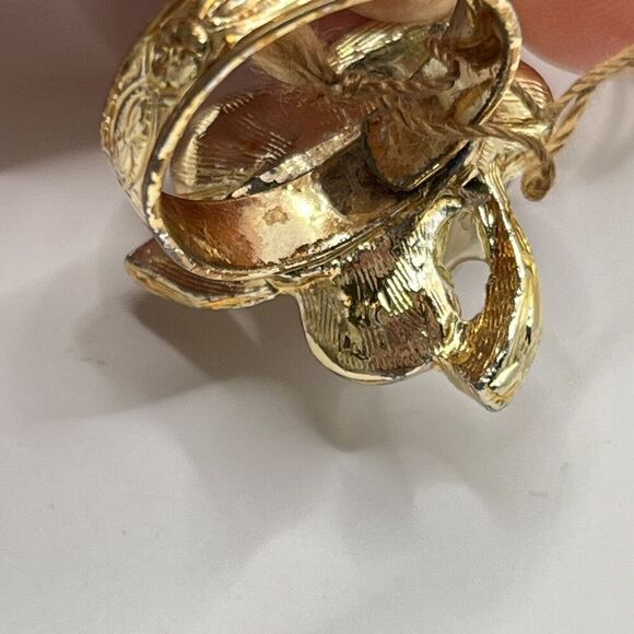 Vintage Austrian Swarovski Crystal Adjustable Flower Ring Original Box Unmarked - Picture 9 of 12